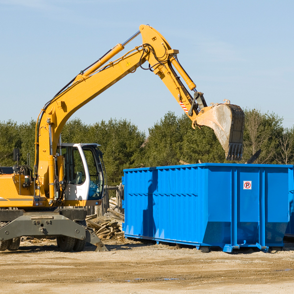 how does a residential dumpster rental service work in Spiceland